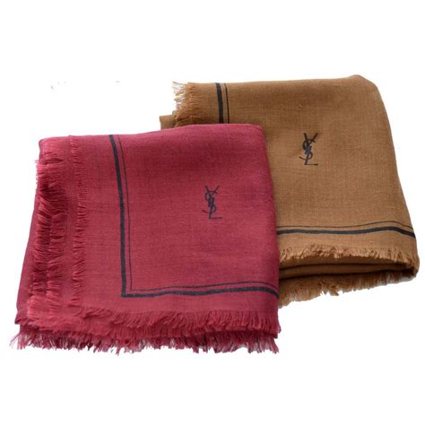 ysl wool scarf red|yves Saint Laurent cashmere scarf.